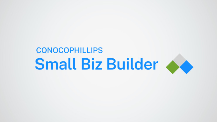 Small Biz Builder logo for the introduction of the video