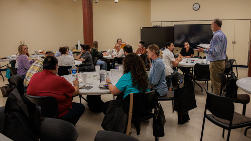 classroom of students