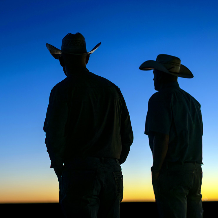 cowboys helping to restore rangeland