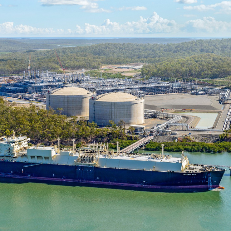 Aerial view of APLNG Facility