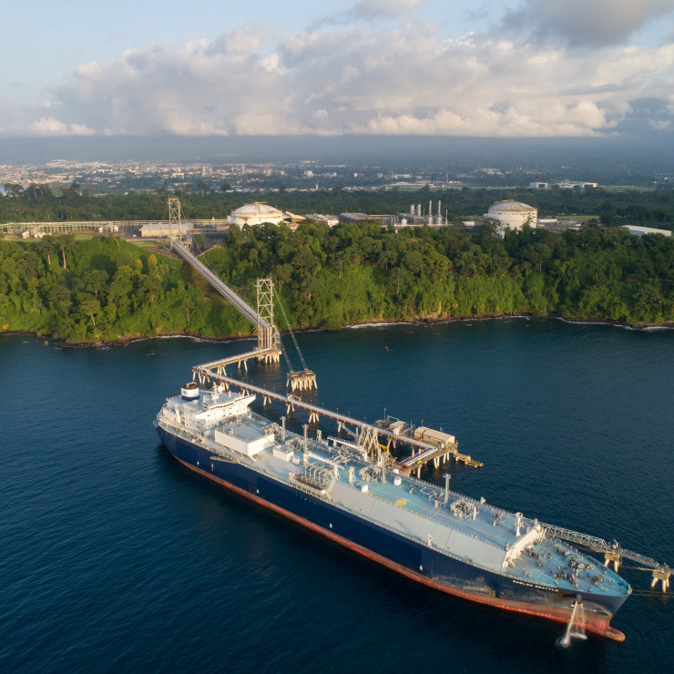 Tanker off the coast of Equatorial Guinea