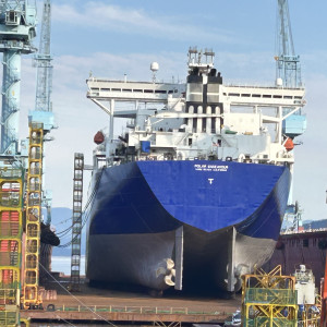 A view of the Polar Endeavor's stern