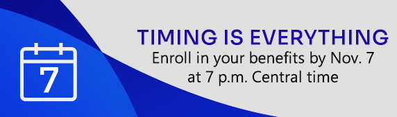 Enroll by November 8th