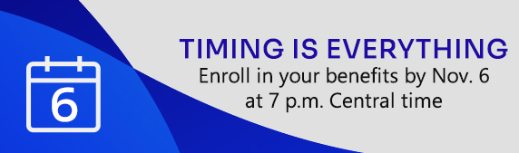 Enroll by November 6th