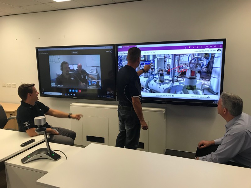 Collaboration in action – Perth and Darwin staff using Virtual DLNG