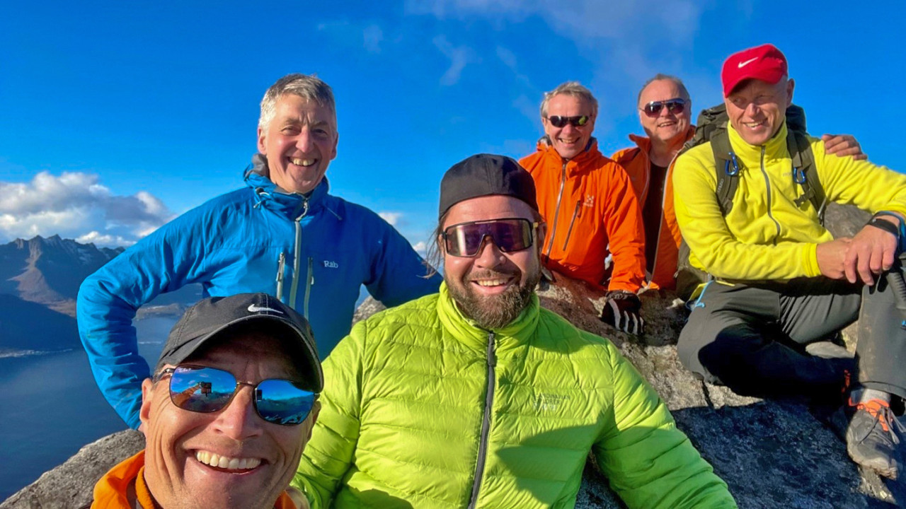 Jan with colleagues on a trip