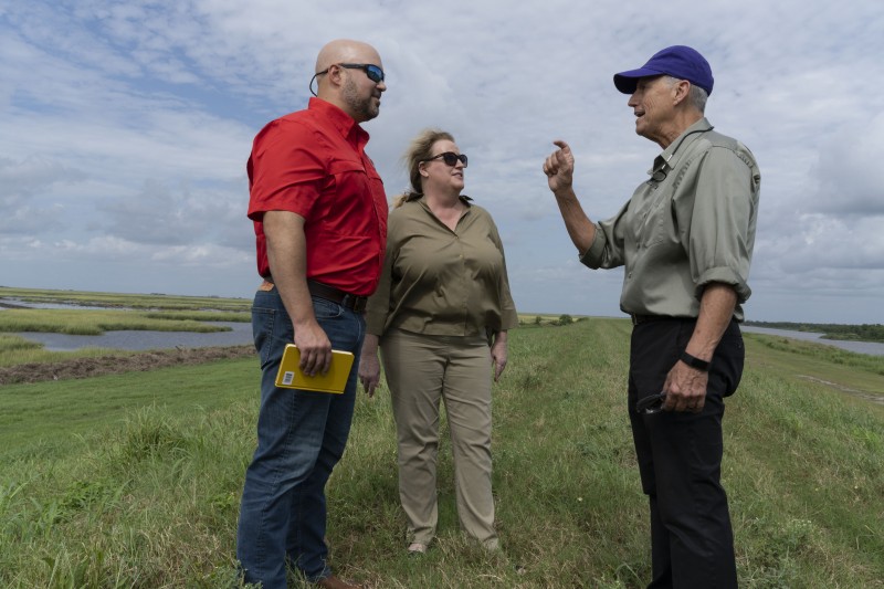 Coastal Wetlands Director John Harrington discusses the project
