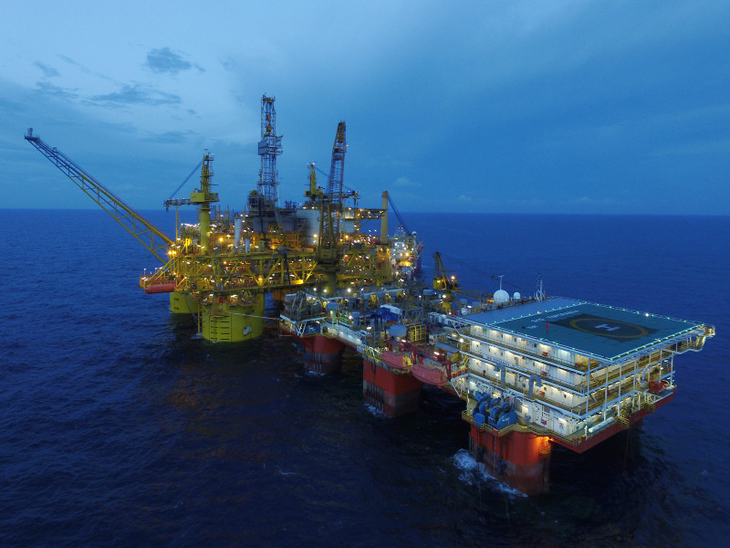 Malikai platform at sea.