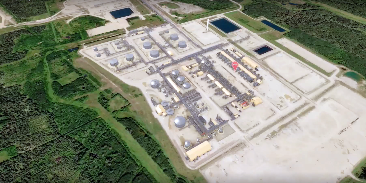 Surmont's Central Processing Facility 2 in a 3D virtual world