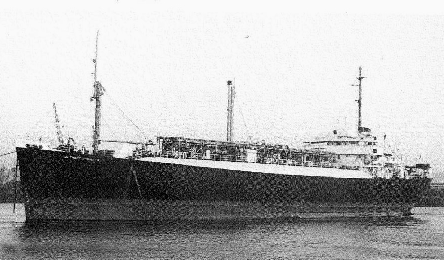 Old black and white photo of ship
