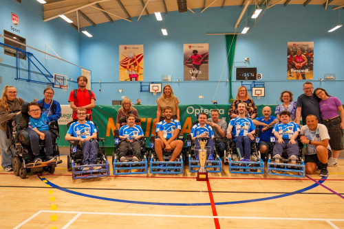 The Teesside Powerchair Football Club (PFC) team 