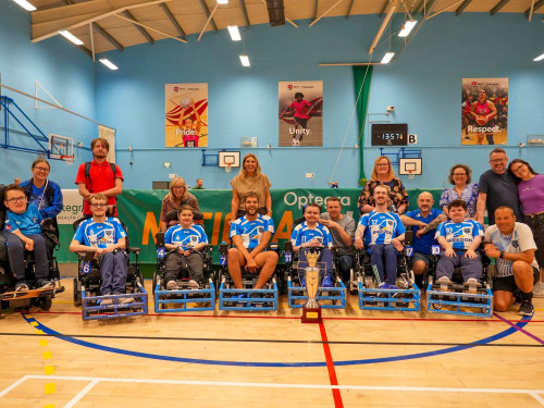 The Teesside Powerchair Football Club (PFC) team 
