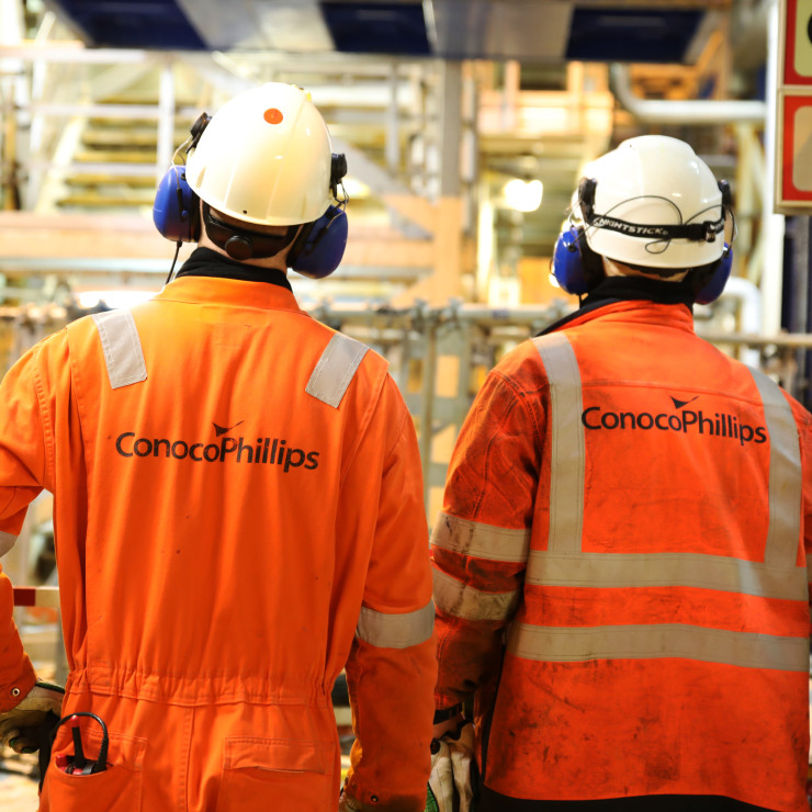 ConocoPhillips Norway employees on site