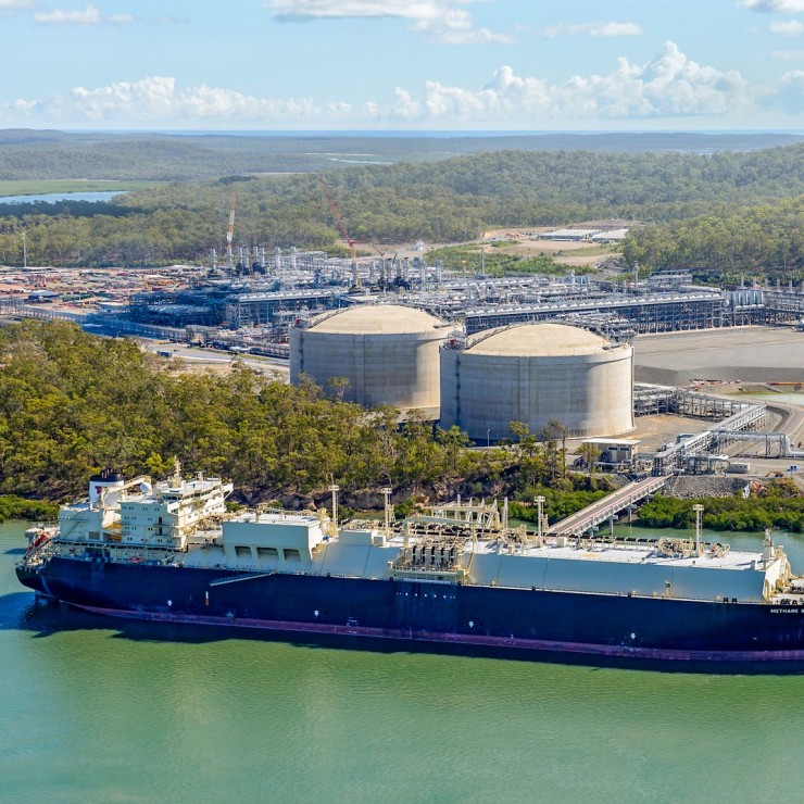 Located on Curtis Island near Gladstone, Australia Pacific LNG is the largest producer of natural gas in eastern Australia, supplying Australian customers with natural gas and international customers with liquefied natural gas (LNG).