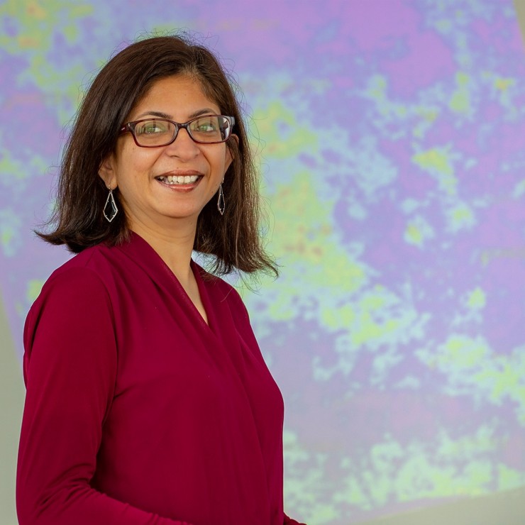 A smiling Baishali Roy