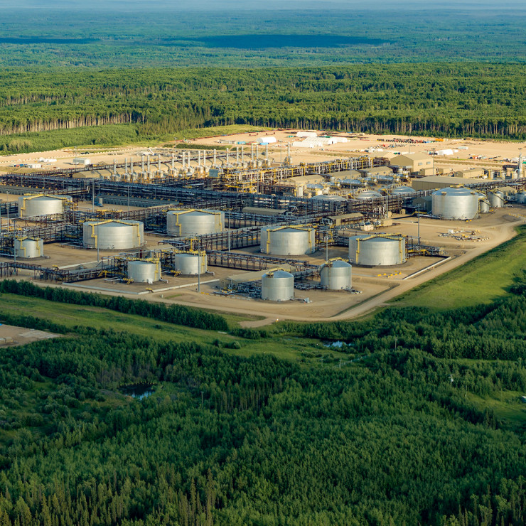 Surmont, located in northeastern Alberta, is surrounded by boreal forest. 