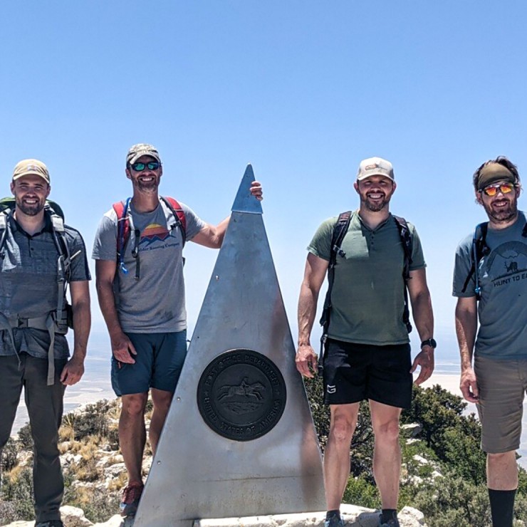 From left, Senior Geologist Drew Fletcher, Delaware Basin East Land Supervisor Brandon Beversdorf, Midland South Basin Land Supervisor Nick Moore and Senior Reservoir Engineer Ephraim Schofield.