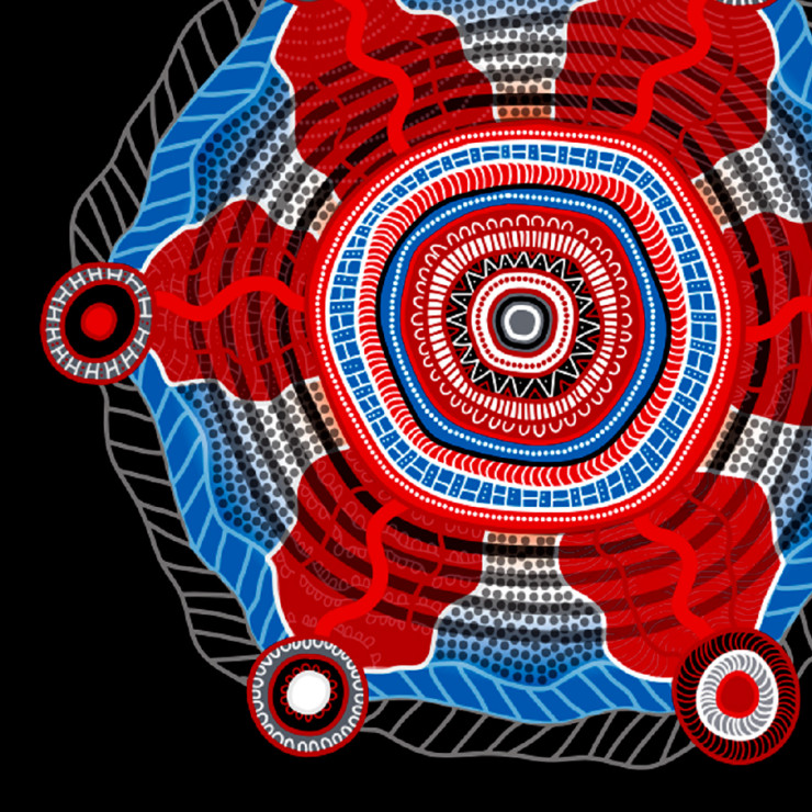 Wakka Wakka artist David Williams created this inspiring artwork for ConocoPhillips Australia. It's called “Together We Believe. Together We Belong.” 