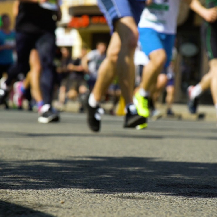 Runners at the Rodeo Run