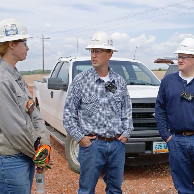 Employees in the Bakken