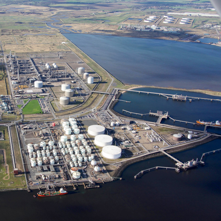 Jetty area of the Teesside Oil Terminal
