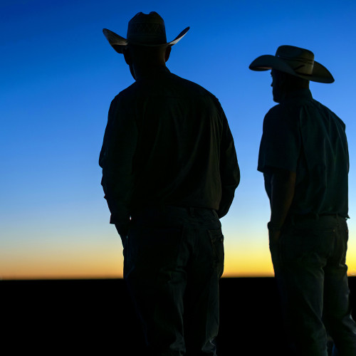 Three land stewards at Quail Ranch