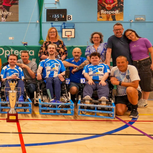 The Teesside Powerchair Football Club (PFC) team 